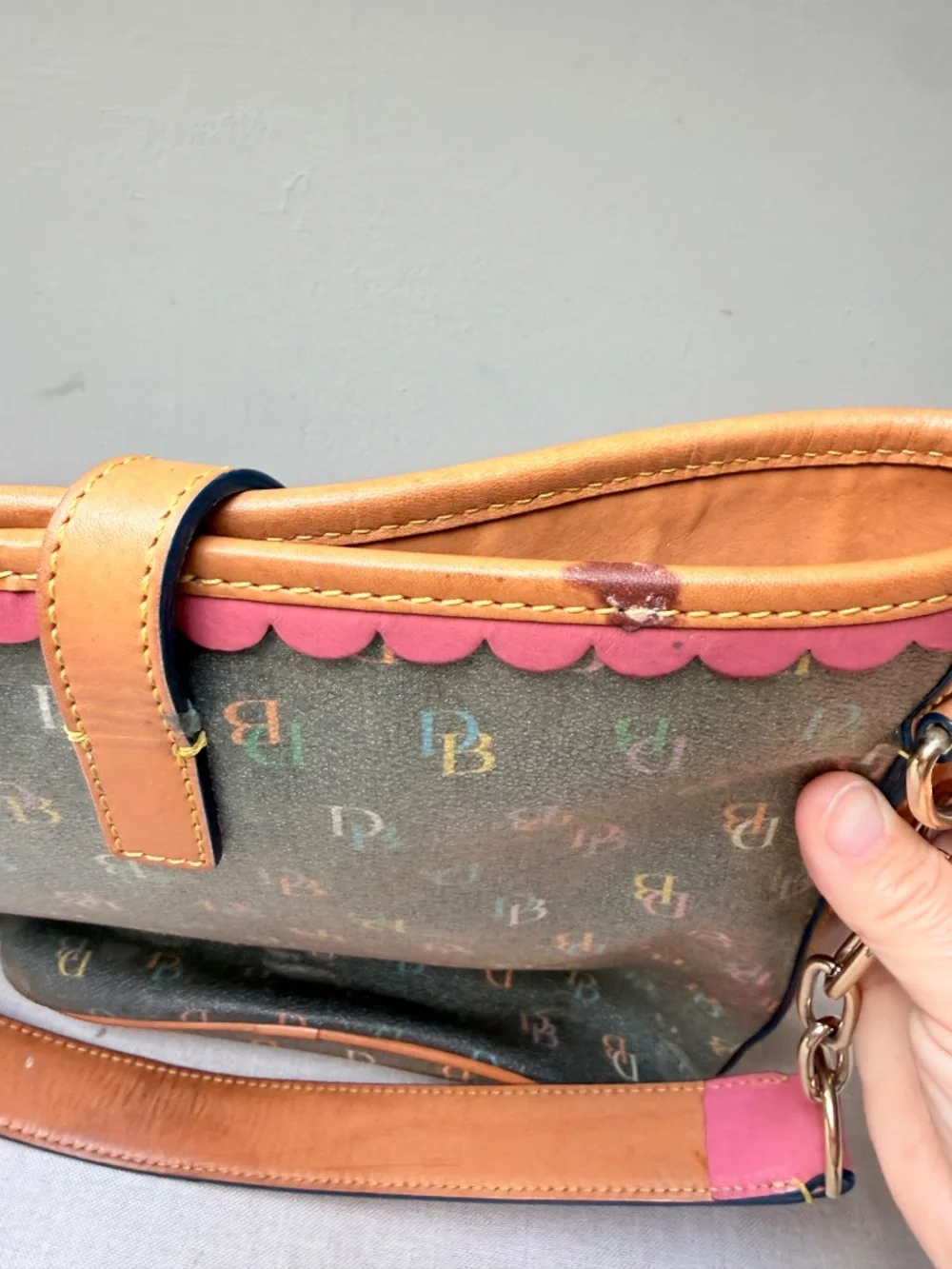 Dooney & Bourke Rainbow Monogram Bag Iconic Y2K 